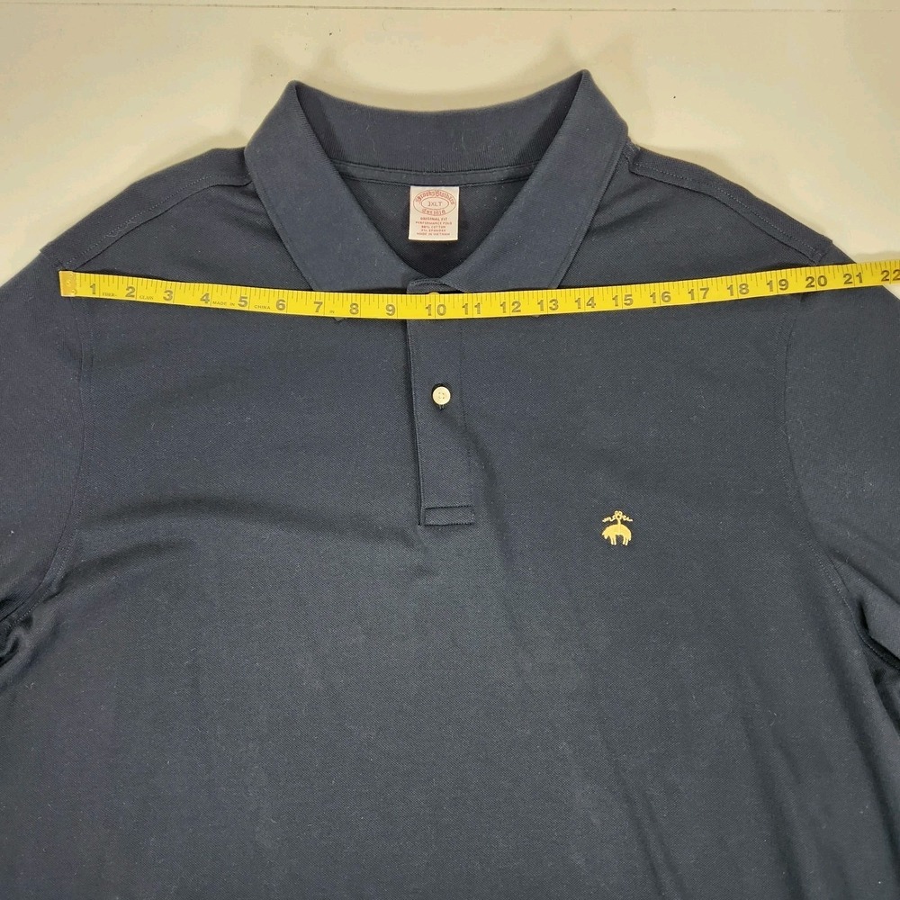 Brooks Brothers 1818 Performance Polo Navy Blue Short Sleeve Shirt Size 3XLT - Picture 8 of 10